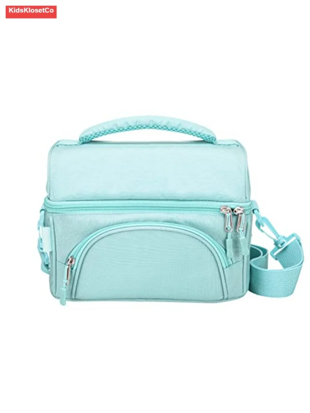 Insulated Lunch Bag with Adjustable Strap, Outer Pocket, Thermal, Leak-Proof